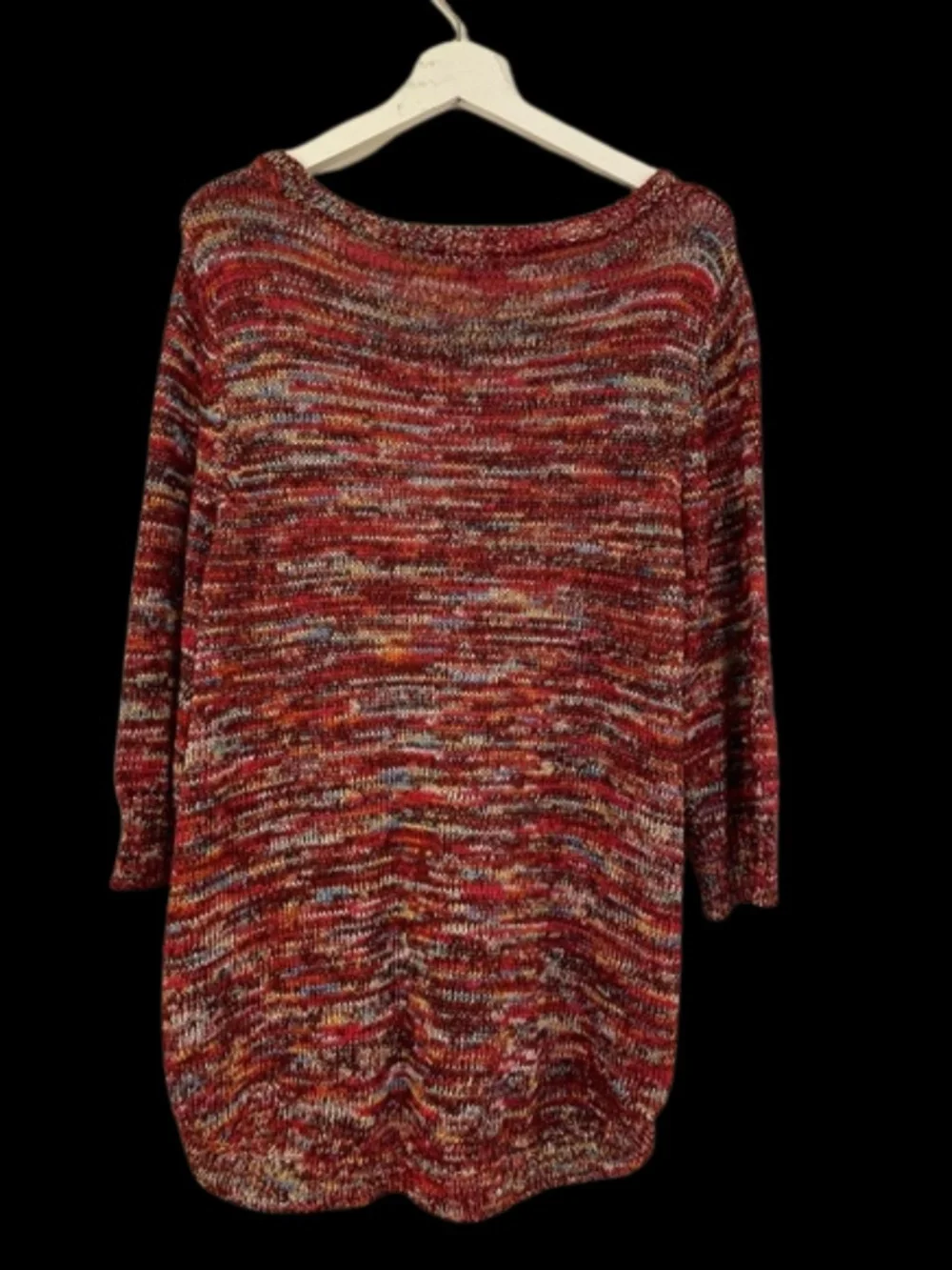 NWOT! Studio Works Marled Multicolor Knitted 3/4 Sleeve Sweater Size XXL/2X